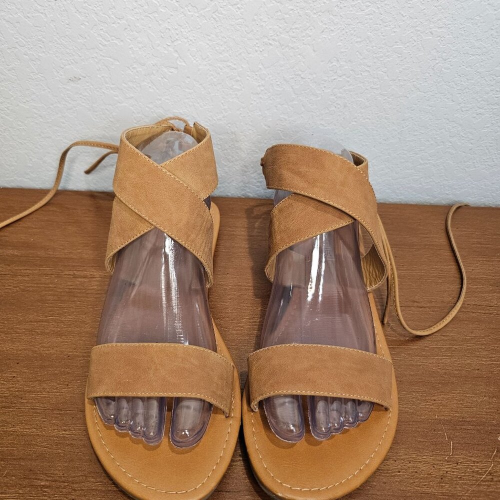 Cityclassified Camel Wrap Sandals - Picture 2 of 9